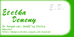 etelka demeny business card